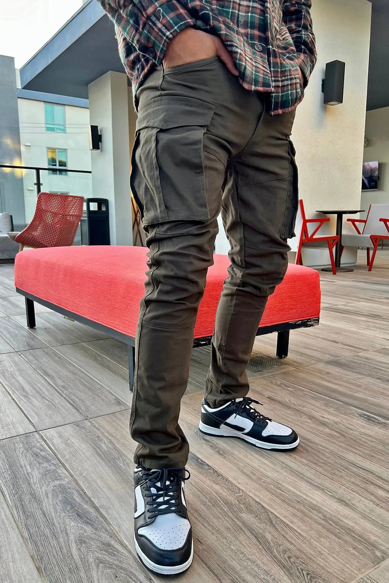 Summer Games Slim Cargo Pants - Olive Fashion Nova