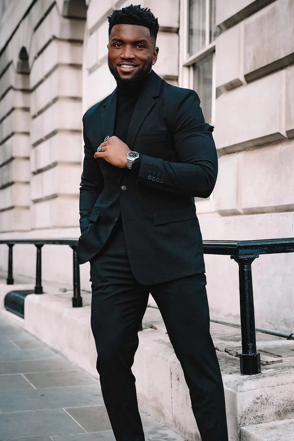 The Modern Stretch Suit Jacket - Black Fashion Nova