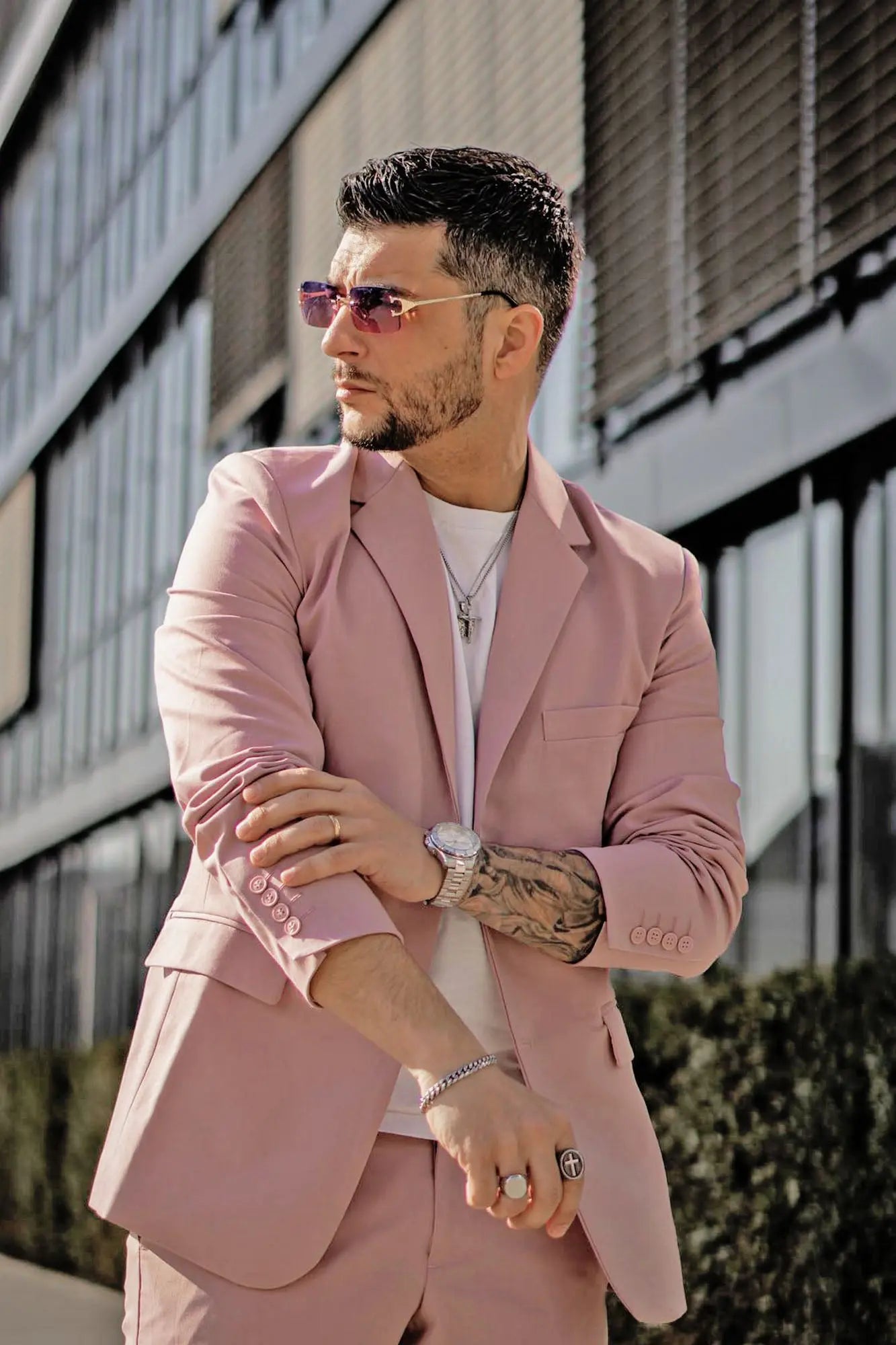 The Modern Stretch Suit Jacket - Mauve Fashion Nova