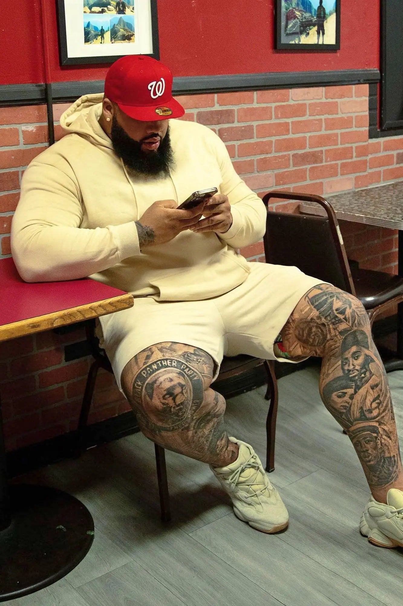 Tyson Sweatshort - Tan Fashion Nova