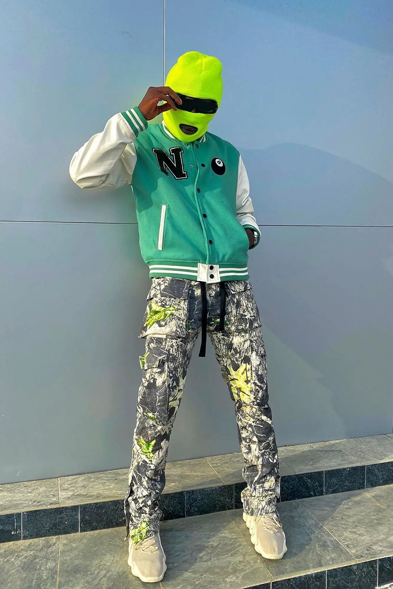 Worker Slim Cargo Pants - Green/combo Fashion Nova