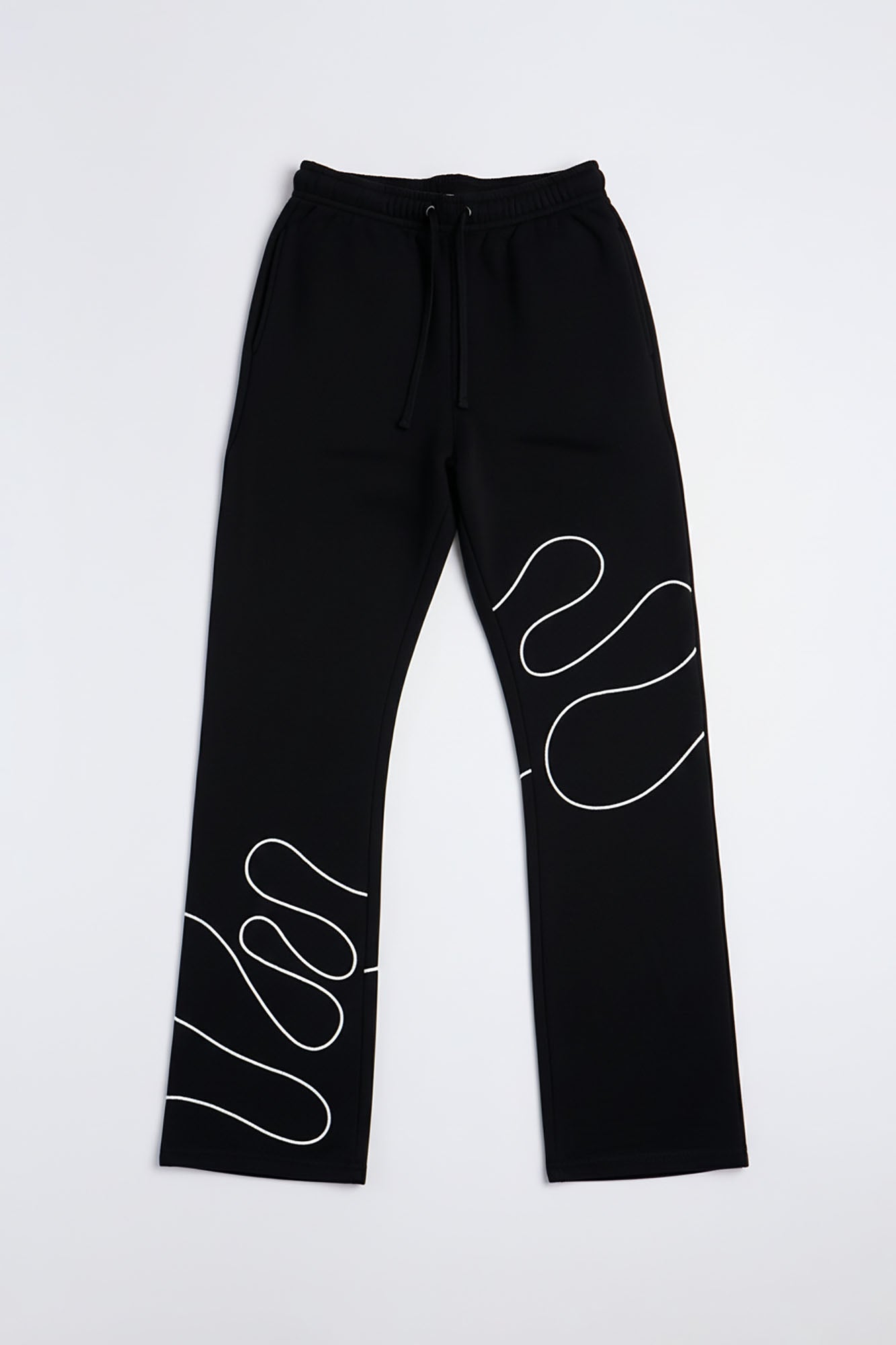Lasso Slim Flare Sweatpants - Black Fashion Nova