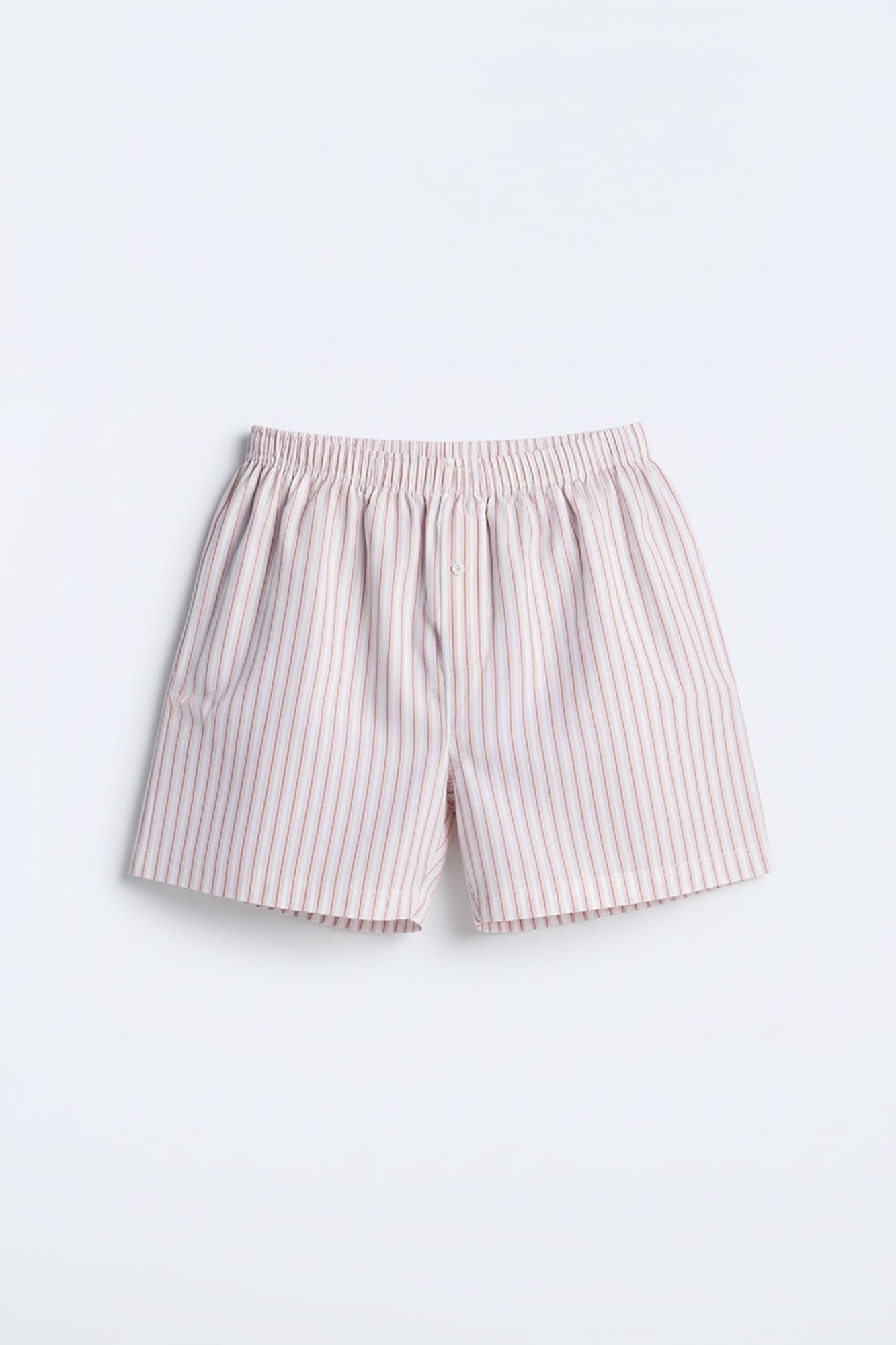 Classic Striped Cotton Boxer - Tan Fashion Nova