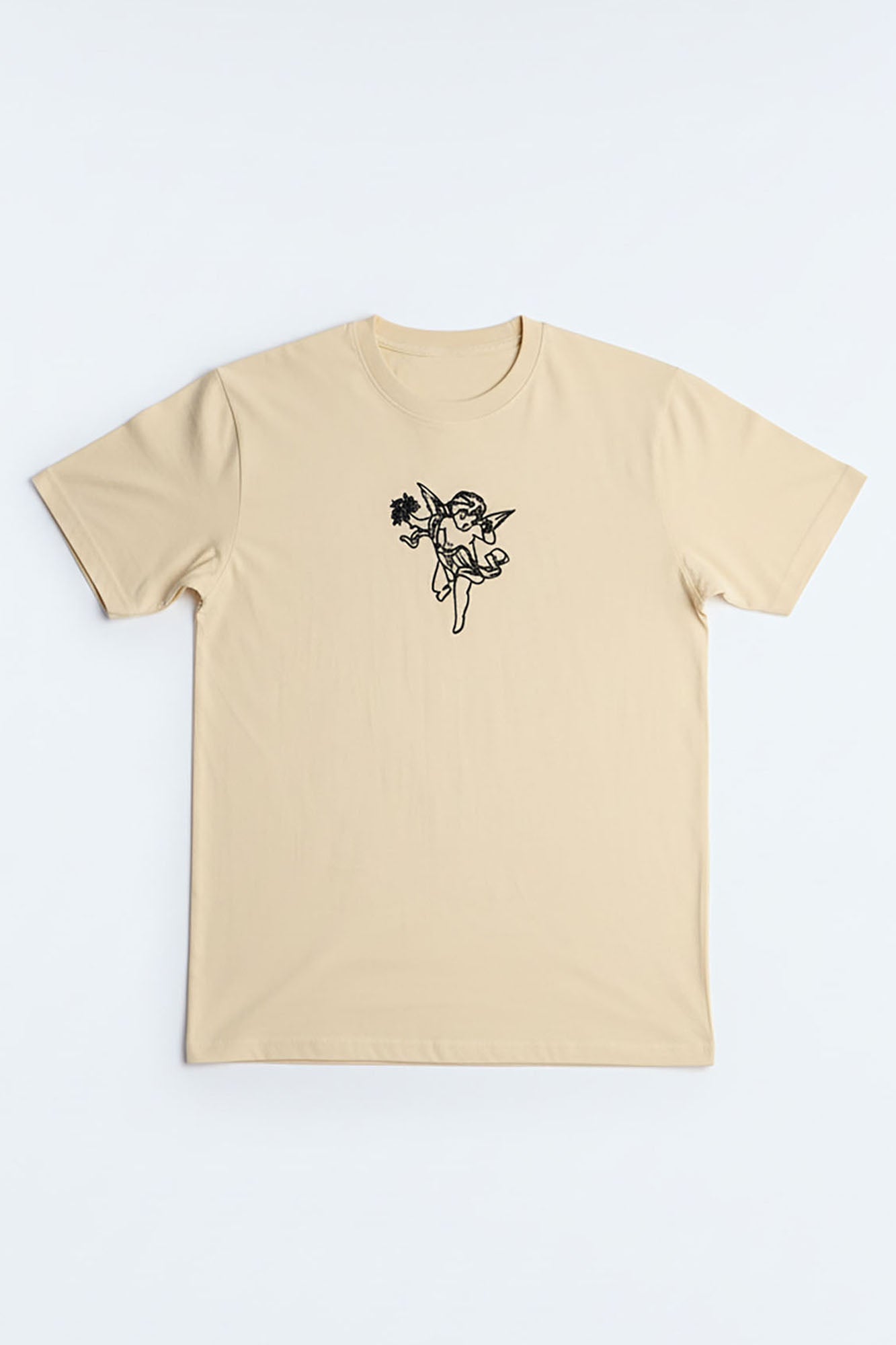 No Rules Law Embroidery Short Sleeve Tee - Off White Fashion Nova